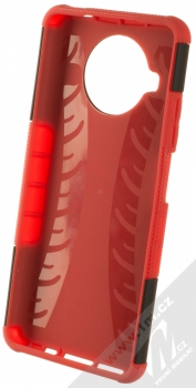 1Mcz Tread Stand odolný ochranný kryt se stojánkem pro Xiaomi Mi 10T Lite 5G červená černá (red black) zepředu