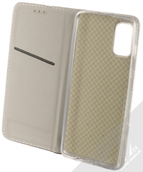 1Mcz Trendy Book Temný les v mlze 2 flipové pouzdro pro Samsung Galaxy A41 bílá (white) otevřené