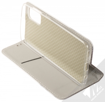 1Mcz Trendy Book Temný les v mlze 2 flipové pouzdro pro Samsung Galaxy A41 bílá (white) stojánek