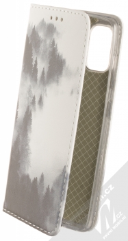 1Mcz Trendy Book Temný les v mlze 2 flipové pouzdro pro Samsung Galaxy A41 bílá (white)