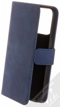 1Mcz Velvet Book flipové pouzdro pro Apple iPhone 13 Pro tmavě modrá (dark blue)