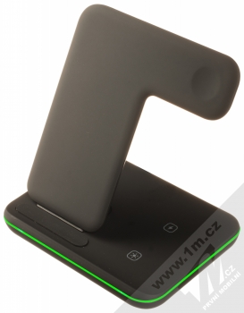 1Mcz Wireless Charger Light 3in1 15W dokovací stanice pro Apple iPhone, Apple Watch a Apple AirPods i další Bluetooth sluchátka černá (black)
