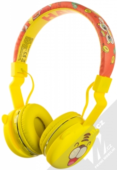1Mcz YJ-05BT Furry King Bluetooth stereo sluchátka žlutá (yellow) maximální náhlavník