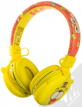1Mcz YJ-05BT Furry King Bluetooth stereo sluchátka žlutá (yellow)