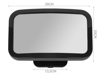 1Mcz Zrcadlo na opěrku hlavy v automobilu pro sledování dítěte černá (black)