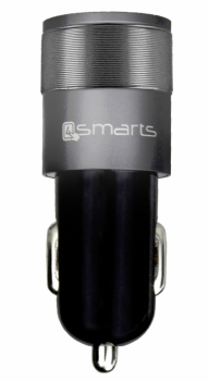 4smarts Hybrid 2.0 luxusní nabíječka do auta s 2x oboustranným USB výstupem a 3,1A proudem pro mobilní telefon, mobil, smartphone, tablet černá (black)