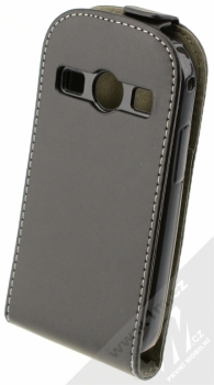 ForCell Slim Flip Flexi otevírací pouzdro pro Samsung Galaxy Xcover 2 černá (black) zezadu