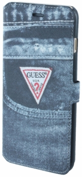 Guess Denim Jeans Booktype Case flipové pouzdro pro Apple iPhone 6 Plus