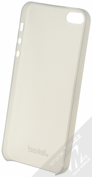 Jekod UltraThin PP Case ochranný kryt s fólií na displej pro Apple iPhone 5, iPhone 5S šedá (grey) zepředu
