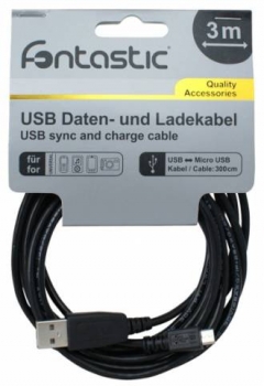 Fontastic USB kabel s microUSB 3 metry