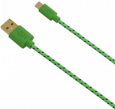 Fontastic Fancy textilně opletený USB kabel s microUSB konektorem detail