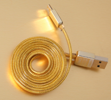 Remax KingKong Gold plochý USB kabel s microUSB konektorem kabel