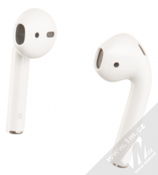 Apple AirPods (2019) headset stereo sluchátka s pouzdrem podporující bezdrátové nabíjení bílá (white)