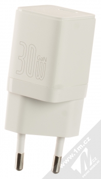 Baseus GaN3 Fast Charger nabíječka do sítě s USB Type-C výstupem 30W (CCGN010102) bílá (white)