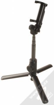 Baseus Lovely Stick selfie tyčka a stativ s bezdrátovým tlačítkem spouště přes Bluetooth (SUDYZP-E01) černá (black)