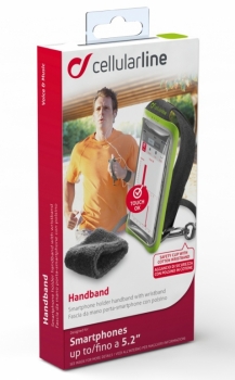 CellularLine Handband sportovní pouzdro na ruku pro mobilní telefon, mobil, smartphone do 5,2