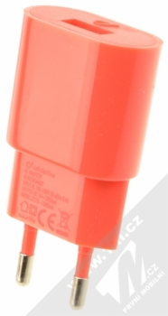 CellularLine Style&Color USB Charger nabíječka do sítě s USB výstupem 1A růžová (pink) zezadu