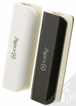 Celly BiPower PowerBank duální záložní zdroj 2x2200mAh pro mobilní telefon, mobil, smartphone, tablet černá bílá (black white)