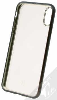 Celly Laser Matt TPU ochranný kryt pro Apple iPhone X černá (black) zepředu