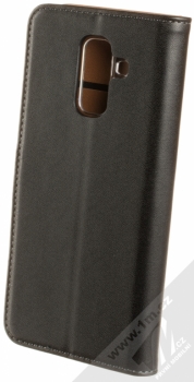 Celly Wally kožené pouzdro pro Samsung Galaxy A6 Plus (2018) černá (black) zezadu