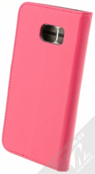 Celly Wally flipové pouzdro pro Samsung Galaxy S7 Edge růžová (fuchsia) zezadu