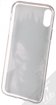 DC Comics Joker 002 TPU ochranný silikonový kryt s motivem pro Apple iPhone XR šedá (grey) zepředu