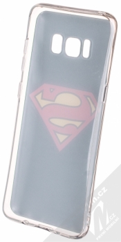 DC Comics Superman 002 TPU ochranný silikonový kryt s motivem pro Samsung Galaxy S8 černá (black) zepředu