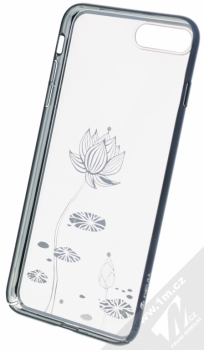 Devia Crystal Lotus ochranný kryt pro Apple iPhone 7 Plus černá (gun black) zepředu