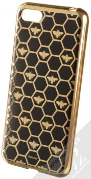 Disney Medvídek Pú a Včely 014 TPU pokovený ochranný silikonový kryt s motivem pro Huawei Y5 (2018), Honor 7S černá zlatá (black gold)