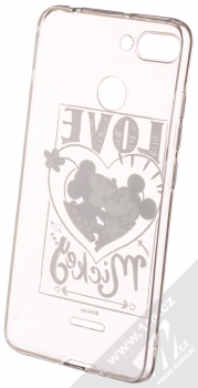 Disney Mickey & Minnie 002 TPU ochranný silikonový kryt s motivem pro Xiaomi Redmi 6 průhledná (transparent) zepředu