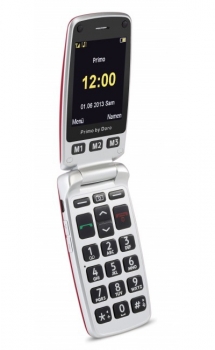 DORO PRIMO 413 červená (red) seniorský mobilní telefon, mobil, senior