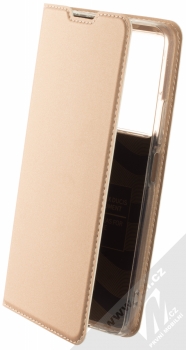 Dux Ducis Skin Pro flipové pouzdro pro Xiaomi Poco F4 růžově zlatá (rose gold)