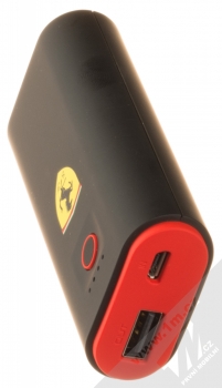 Ferrari Scuderia Portable Battery Charger Power Bank záložní zdroj 5000mAh (FESPBAS50BK) černá (black) konektory