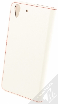 Fixed FIT flipové pouzdro pro Huawei Y6 II bílá (white) zezadu