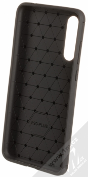 Forcell Carbon ochranný kryt pro Huawei P20 Pro černá (black) zepředu