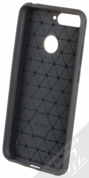 Forcell Carbon ochranný kryt pro Huawei Y6 Prime (2018) šedomodrá (graphite) zepředu