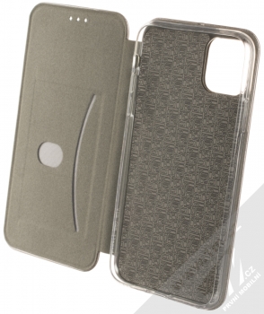 Forcell Elegance Book flipové pouzdro pro Apple iPhone 11 Pro Max kovově šedá (steel) otevřené