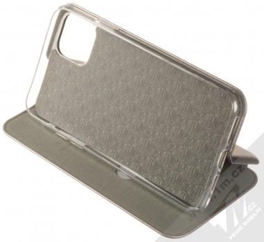 Forcell Elegance Book flipové pouzdro pro Apple iPhone 11 Pro Max kovově šedá (steel) stojánek