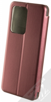 Forcell Elegance Book flipové pouzdro pro Samsung Galaxy S20 Ultra tmavě červená (dark red) zezadu