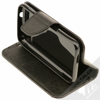 Forcell Fancy Book flipové pouzdro pro Alcatel One Touch Pixi 4 (4) černá (black) stojánek