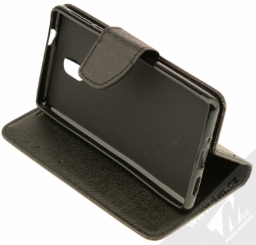 Forcell Fancy Book flipové pouzdro pro Nokia 3 černá (black) stojánek