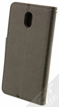 Forcell Fancy Book flipové pouzdro pro Nokia 3 černá (black) zezadu