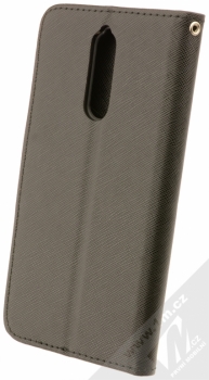 Forcell Fancy Book flipové pouzdro pro Nokia 8 černá (black) zezadu