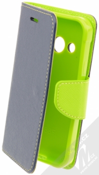 Forcell Fancy Book flipové pouzdro pro Samsung Galaxy Xcover 3 modro limetkově zelená (blue lime)