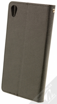 Forcell Fancy Book flipové pouzdro pro Sony Xperia XA1 Ultra černá (black) zezadu