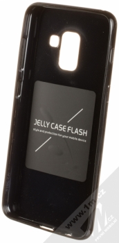 Forcell Jelly Case TPU ochranný silikonový kryt pro Samsung Galaxy A8 (2018) černá (black) zepředu