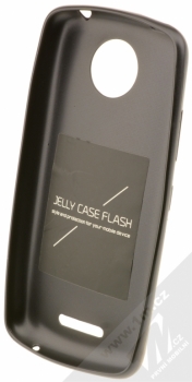 Forcell Jelly Matt Case TPU ochranný silikonový kryt pro Moto C Plus černá (black) zepředu