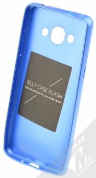 Forcell Jelly Matt Case TPU ochranný silikonový kryt pro Samsung Galaxy J3 (2016) modrá (blue) zepředu