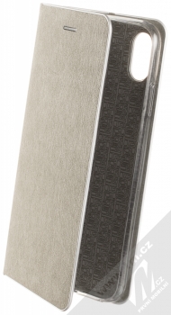 Forcell Luna Silver flipové pouzdro pro Apple iPhone XS Max stříbrná (silver)