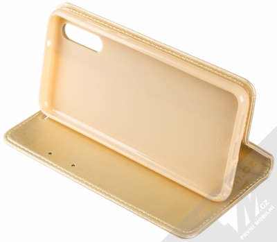Forcell Magnet Book flipové pouzdro pro Huawei P20 zlatá (gold) stojánek